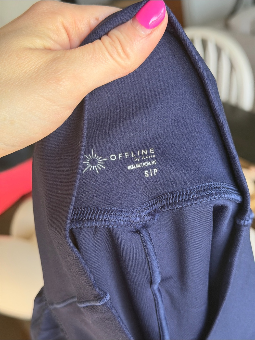 OFFLINE By Aerie Navy Blue Real Me Crossover Flowy Short - Picture 8 of 8